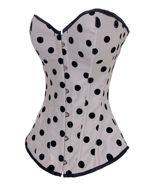 sexy hot sell 2012 Black Dots -White Corset