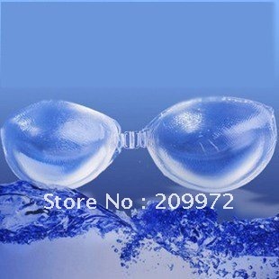 sexy Invisible Self-Adhesive Silicone transparent breast Form Enhancer Bra Size ABC Cup one pair free shipping