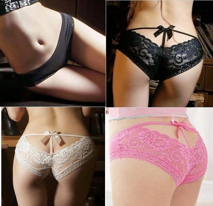 Sexy Lace Brief/  Deep V Sexy Underwear  Pink /White/Black