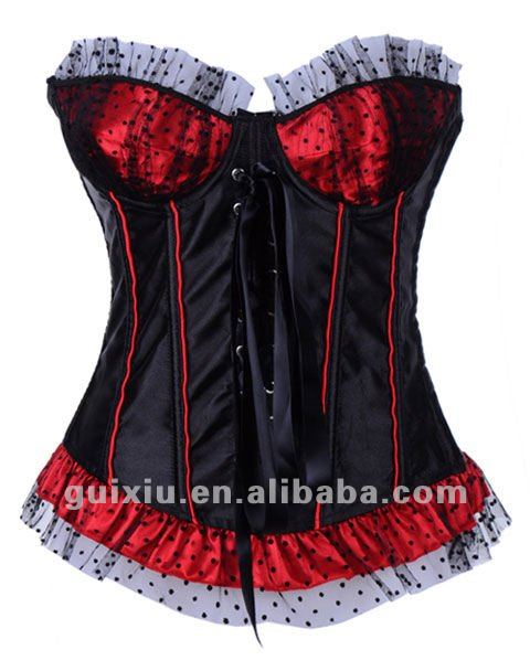 sexy Lace-up Front Burlesque Corset
