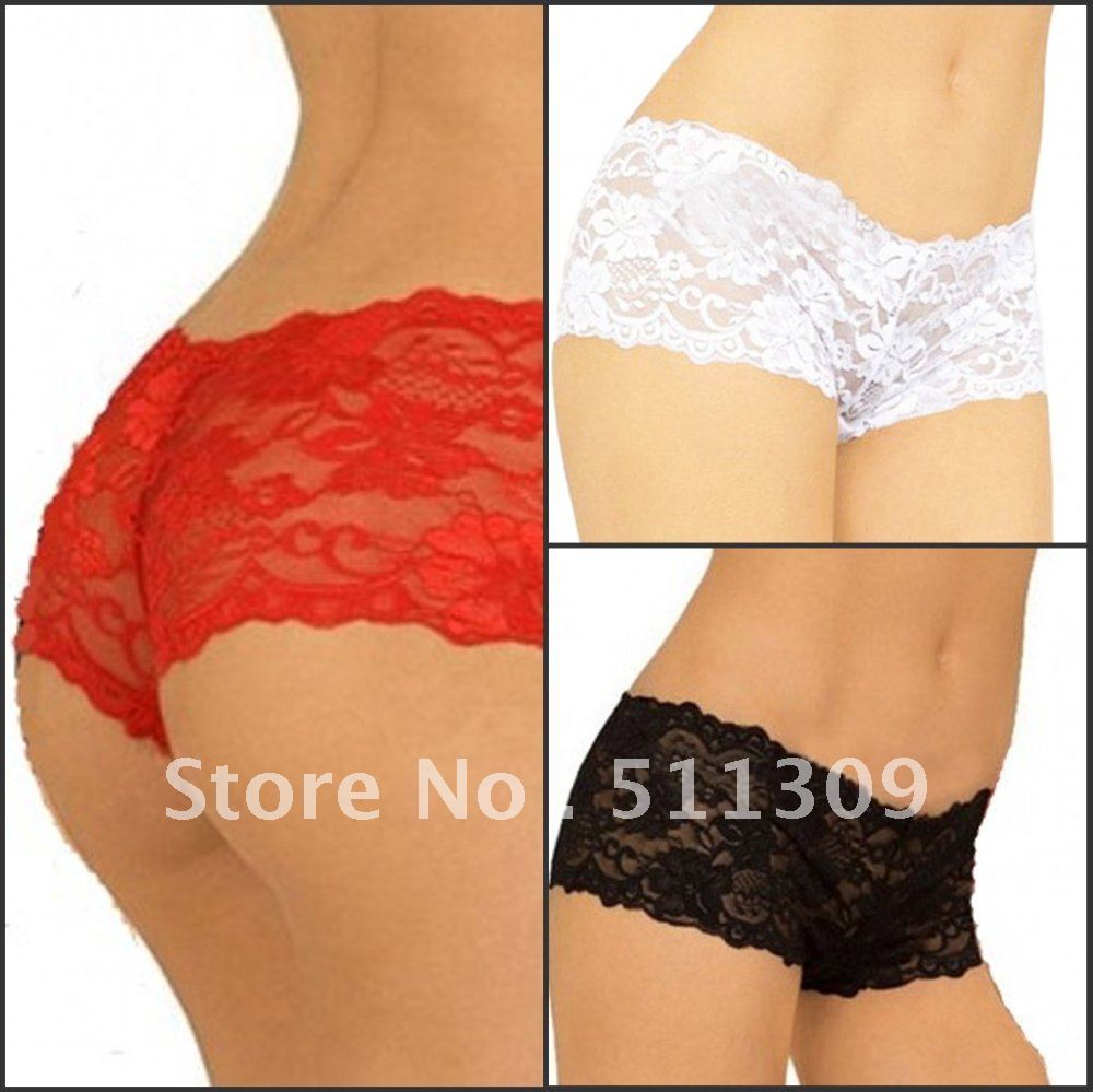 Sexy Lace Women's Panties,Available in Black,White and Red,one size fit of  31