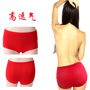 Sexy Lady Panties four seasons natural cotton abdomen drawing butt-lifting comfortable lace in high waist panties female briefs