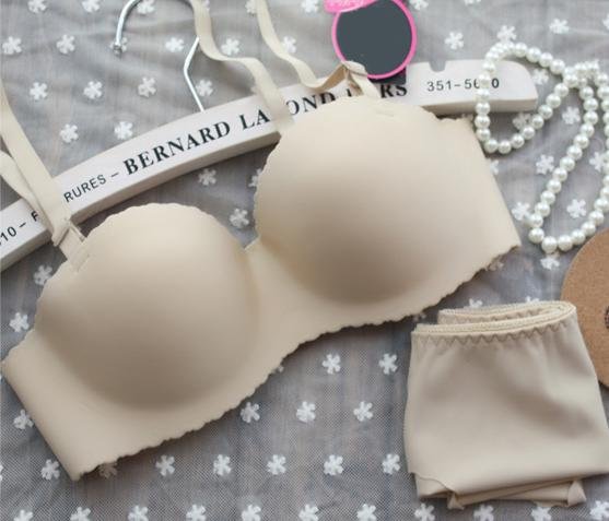 Sexy lady's bra Solid color One-piece Seamless bra underwear sexy bra sets