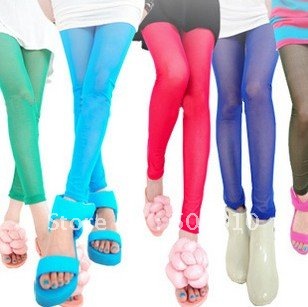 Sexy Leg Multi Color Blue Red Green Opaque Tights Leggings Pantyhose One Size