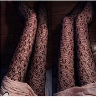 Sexy Leopard Fishnet stockings jacquard pantyhose tights Free Shipping