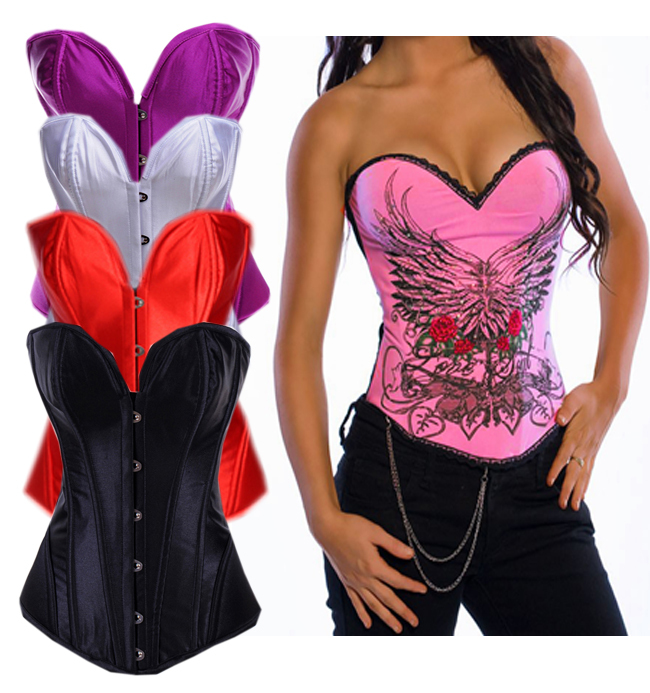Sexy Lingerie Lace Up Burlesque Woman Bustier Corset top slimming shaper