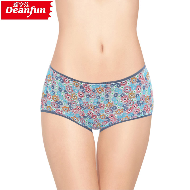 sexy lingerie   ladies'  panties female fashion small fresh cotton Lycra  gauze women's trunk shorts