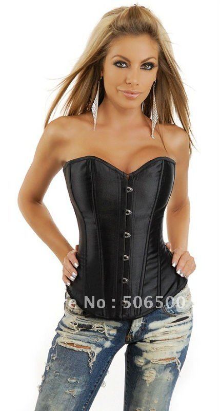 Sexy lingerie  sexy underwear corset New Strapless Boned Corset Black sexy lingerie wholesale retail