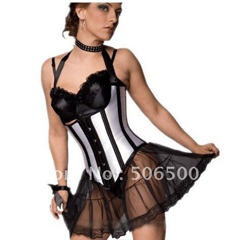 Sexy lingerie sexy underwear sexy corsetHaltered Dita Underbust Corset Dress/G-String/Mini Skirt