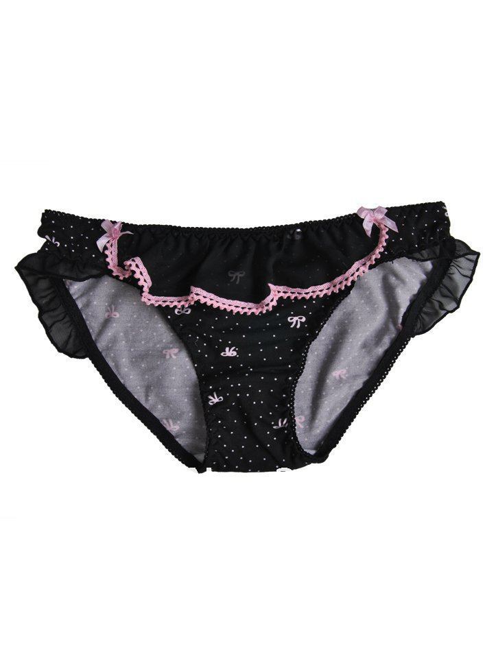 Sexy Lovely  Lingerie Women Briefs  Underwear Lace  Bowknot  Panties Pink Black  10Pcs/lot