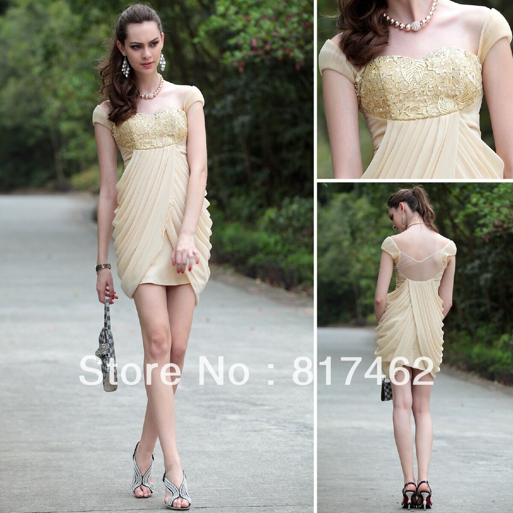 Sexy Mini Sweetheart Lace  for Women with Sequins Ruched Beads Short Celebrity Dress 2013 Free Shipping