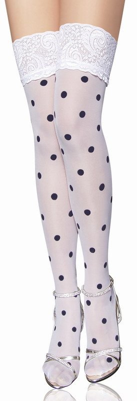 Sexy Polka Dot Fashion Stocking Black/White Tights Free Shipping Drop shipping W273