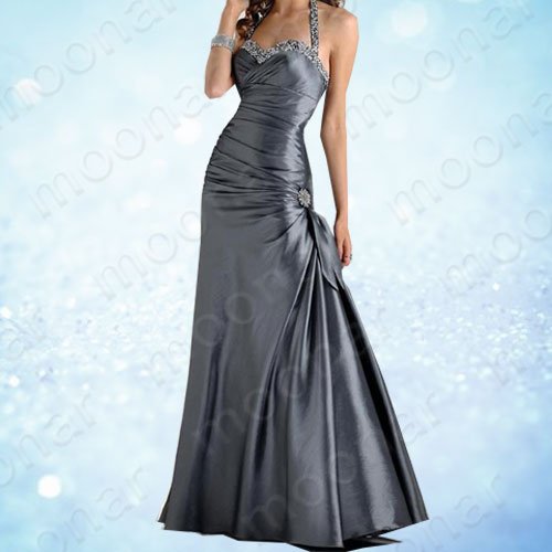 Sexy Prom Formal Gowns Evening Ball Party Long Halter Evening Dresses Wholesale Price LF022