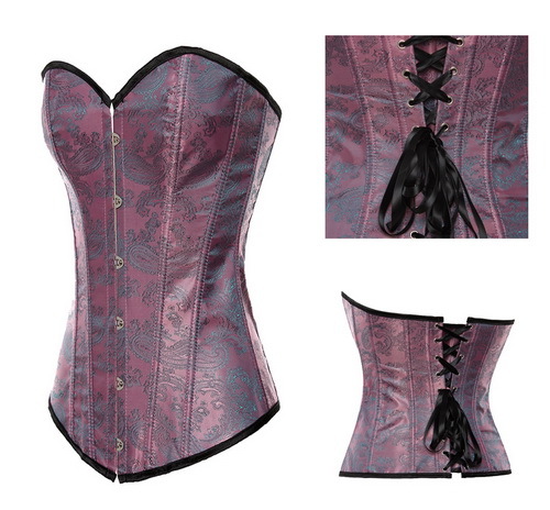 Sexy royal shaper ribbon steel buttons cloth-lined corset 2773