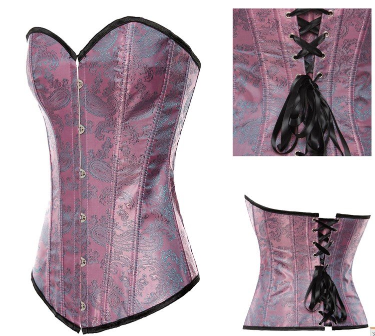 Sexy satin corset bodice