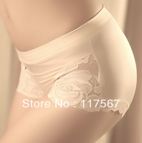 Sexy Seamless Ladies Panties with Lace Lingerie Underware for Women Three Colors  B1311