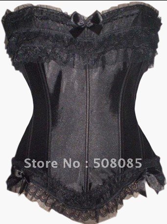 Sexy Steel Frame +Skirt Multi-functions Bodybuilding Bust Vest 5059