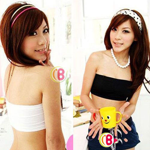 Sexy Strapless Crop Top Vest Bra Bandeau Boob Tube brassiere