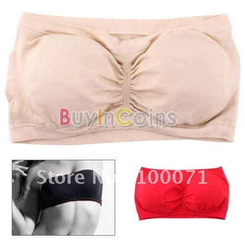 Sexy Strapless Sports Womens Bandeau Tube Bra Top Seamless Padded  [19475|99|01]