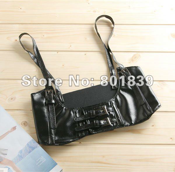 SEXY SUSPENDER CINCH WAIST CORSET FAUX PU LEATHER BELT THREE COLORS FOR CHOICE NICE GIFT WHOLESALE PRICE L037