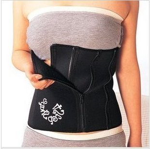 Sexy underwear 2013 New 1 black thin belt 4 zipper drawing waist abdomen fat burning body shaping weight loss