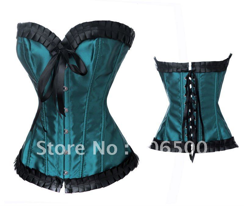 sexy underwear sexy Corset  Sexy Lingerie Free shipping!! Emerald Burlesque Corset Sexy Lingerie wholesale retail