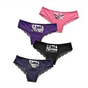 Sexy  VS Pink  Panites Cotton Letter Briefs S/M/L Lingerie Underwear 2013 Women's Fashion Free Shipping LH015