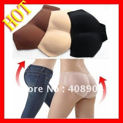 Sexy Women Padded Underwear Seamless Butt Hip Enhancer with Sponge Buttock knickers 50pcs