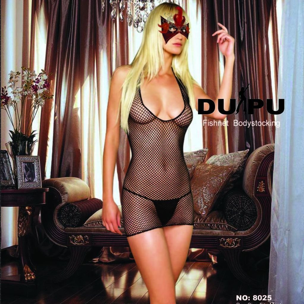 Sexy women's underwear perspectivity milk sexy elastic transparent net short skirt vest Q8025