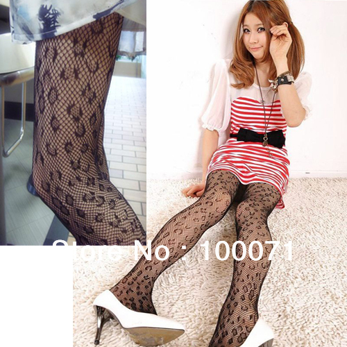 Sexy Women Soft Tights Fashion Leopard Net Pattern Jacquard Pantyhose Stockings  [10797|01|01]