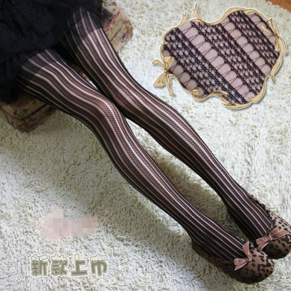 SEXY women tights wholesale fashion pantyhose tights stripe shaped factory price P008 --FREE SHIPPING now