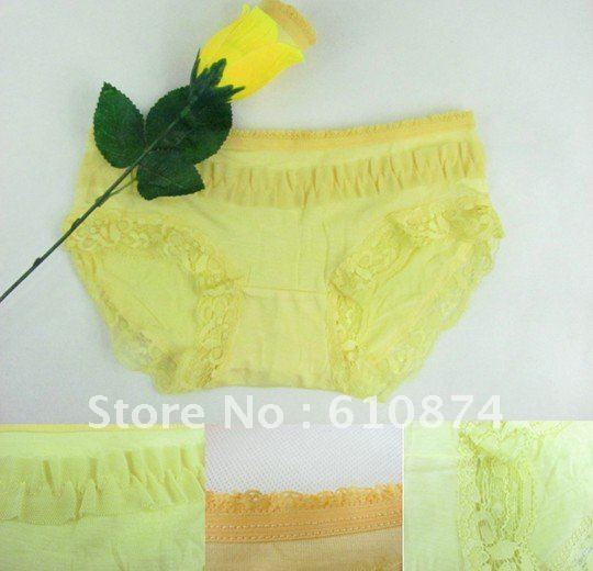 Sexy yellow underware in rose shape