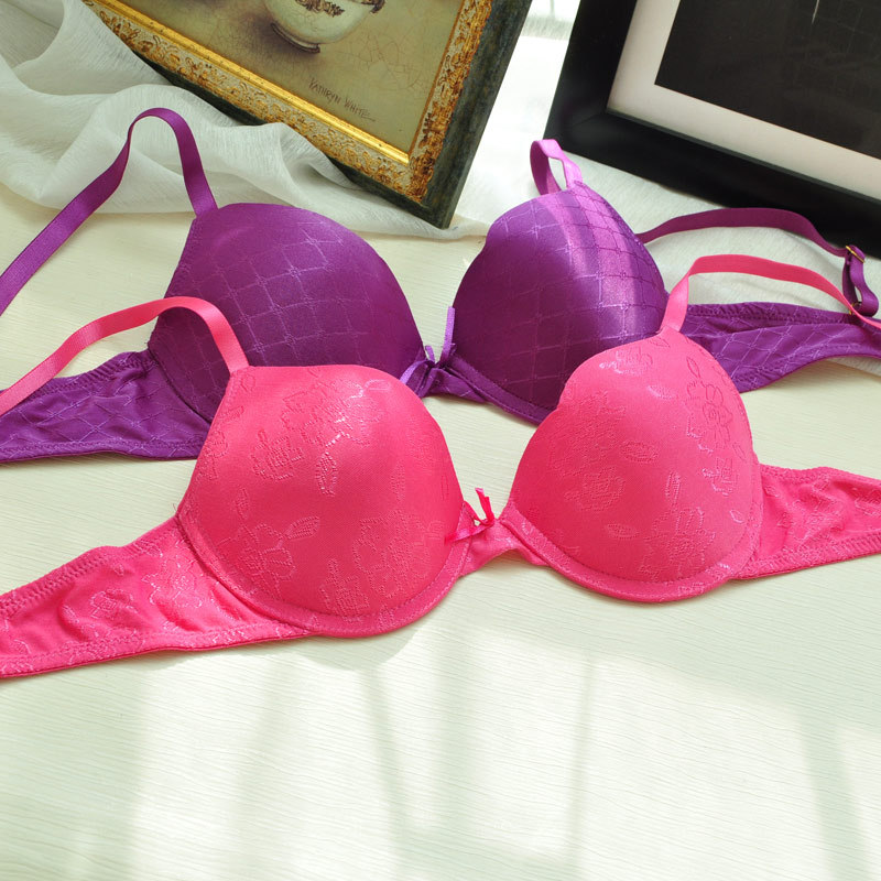 Shaping bra multicolour grid flower sexy thin bra underwear 0.06