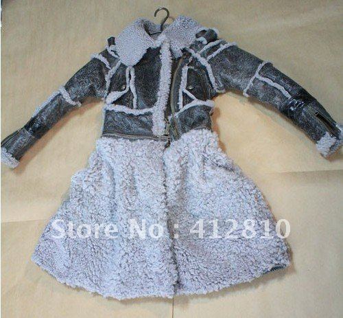 Sheep fur coat separable upper and lower