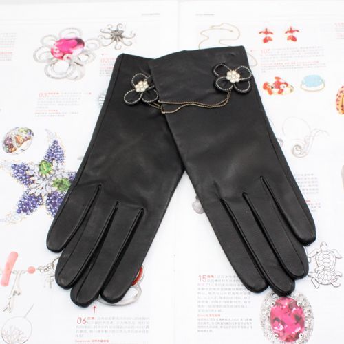 Sheepskin women's genuine leather gloves