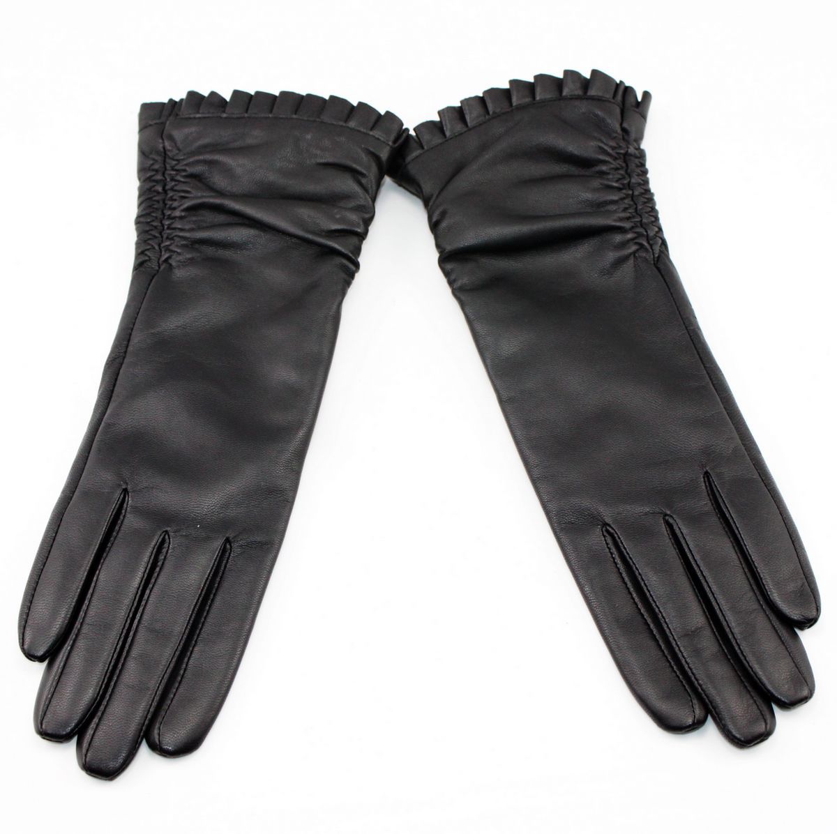 Sheepskin women's genuine leather gloves thermal winter leather gloves thick long multicolour