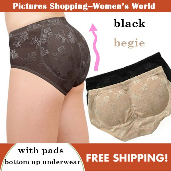 Ship in 2 days! seamless Bottoms Up panty with removable pads,sexy underwear,buttock up panty,Body Shaping Underwear