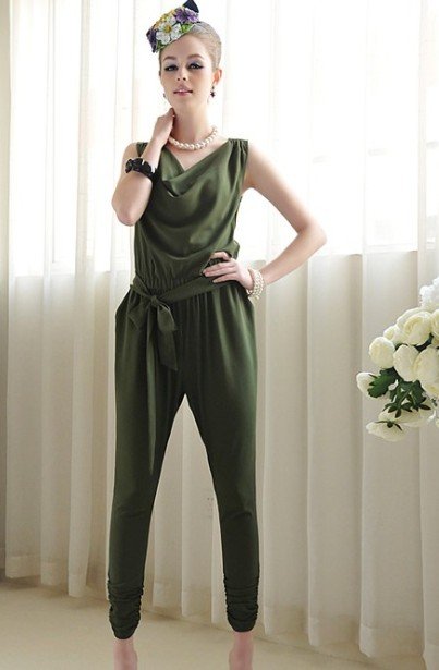 (Shipping Free!!)Casual Jump Suit/ US Fashion Pants 8179
