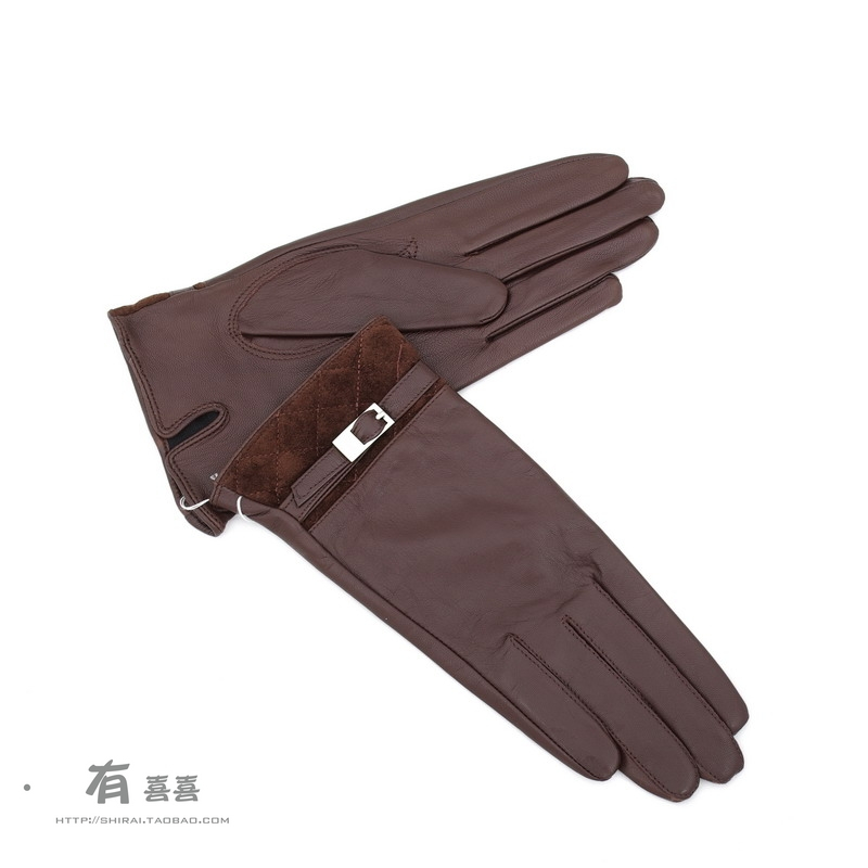 Shirai female sheepskin gloves d6170 quality leather gloves sheepskin gloves