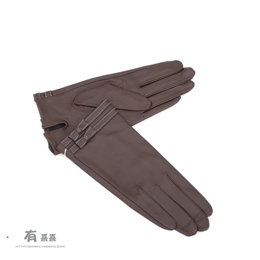 Shirai female sheepskin gloves d6185 leather gloves female gloves quality sheepskin gloves