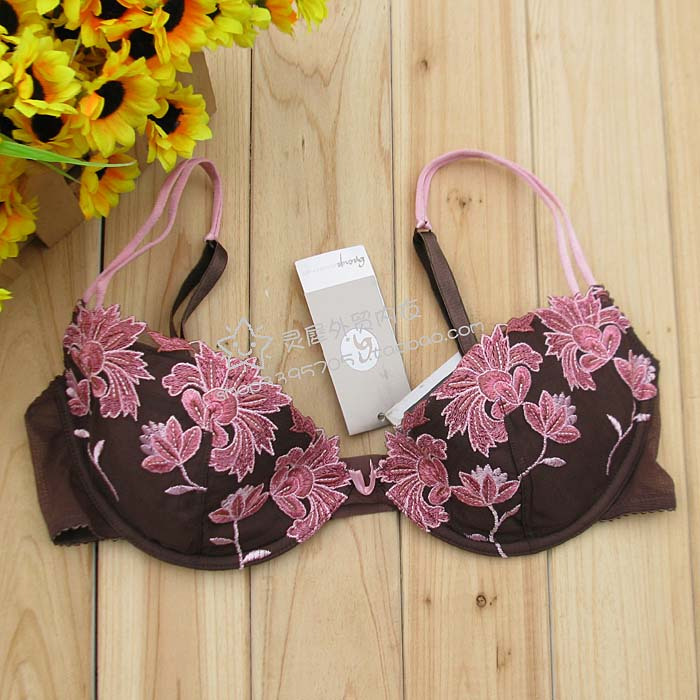 Shopping cart c1 gegrge thin sponge lace embroidery gorgeous bra 80c cup large