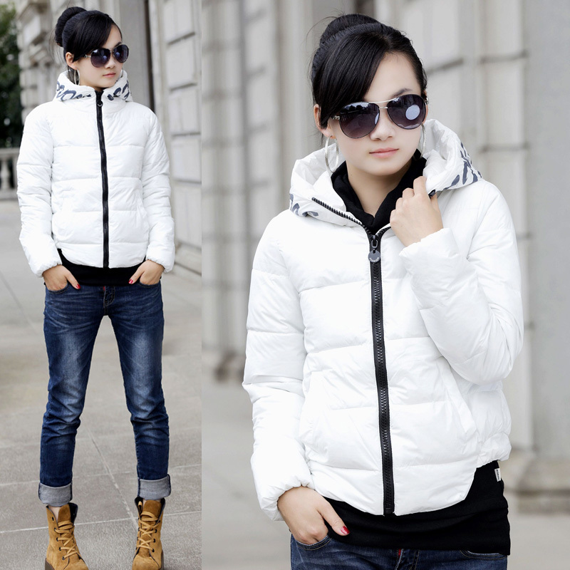 Short design plus size down coat female thickening hooded 2012 autumn and winter