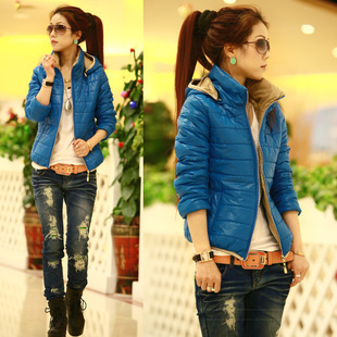 Short design thickening wadded jacket female outerwear female cotton-padded jacket fashion female winter 2012