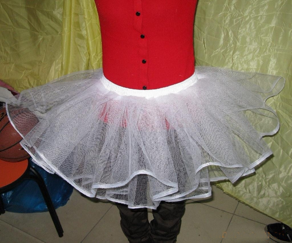 Short formal dress half-length skirt small wedding pannier ballet crinolette boneless hard network slip