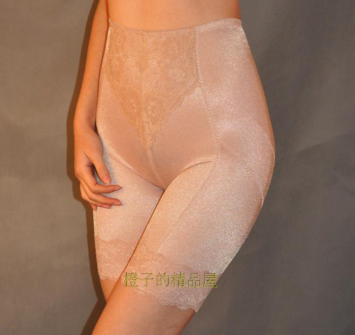 Short in size high waist abdomen drawing butt-lifting long body shaping pants the leg lace female panties m