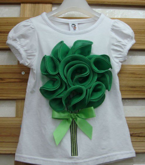 Short sleeve baby girl blouse/ Lovely roses baby girl blouse/New arrive