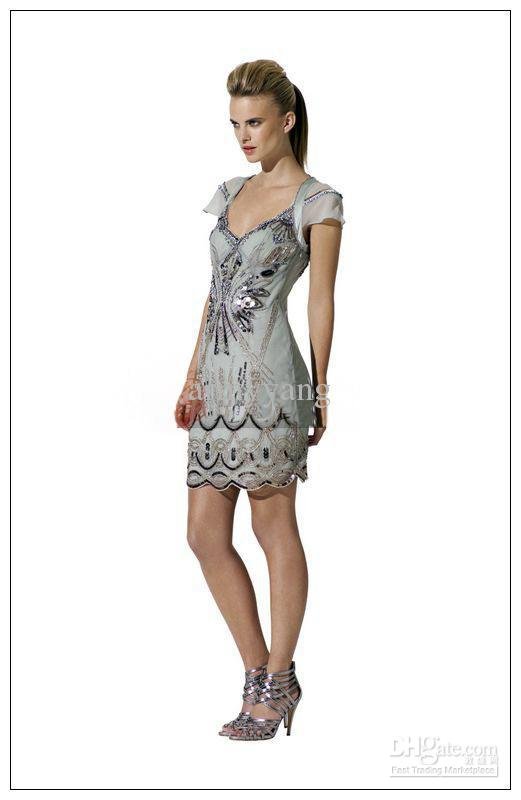 Short Sleeve Dress 2011 New Fashion Heavy Beaded