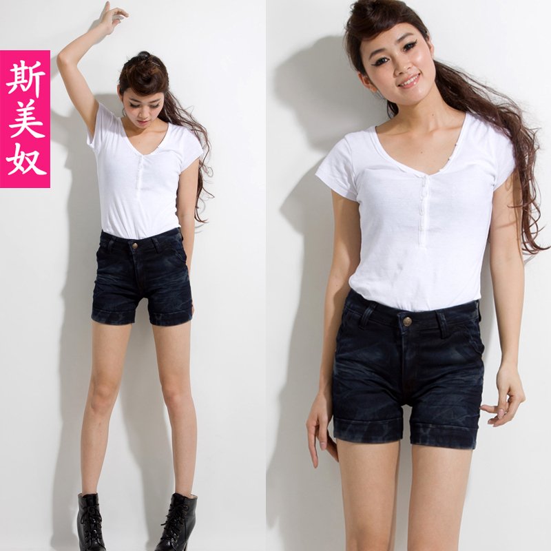 Shorts female denim shorts muleshoe bags fashion plus size denim shorts summer shorts jeans