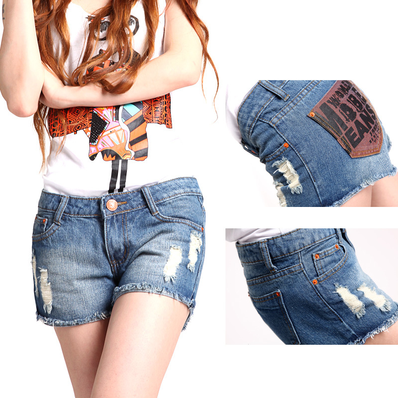 Shorts female denim shorts vintage denim shorts summer shorts jeans 8849