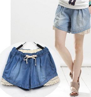 Shorts female summer 2013 plus size denim shorts casual loose pants plus size trousers